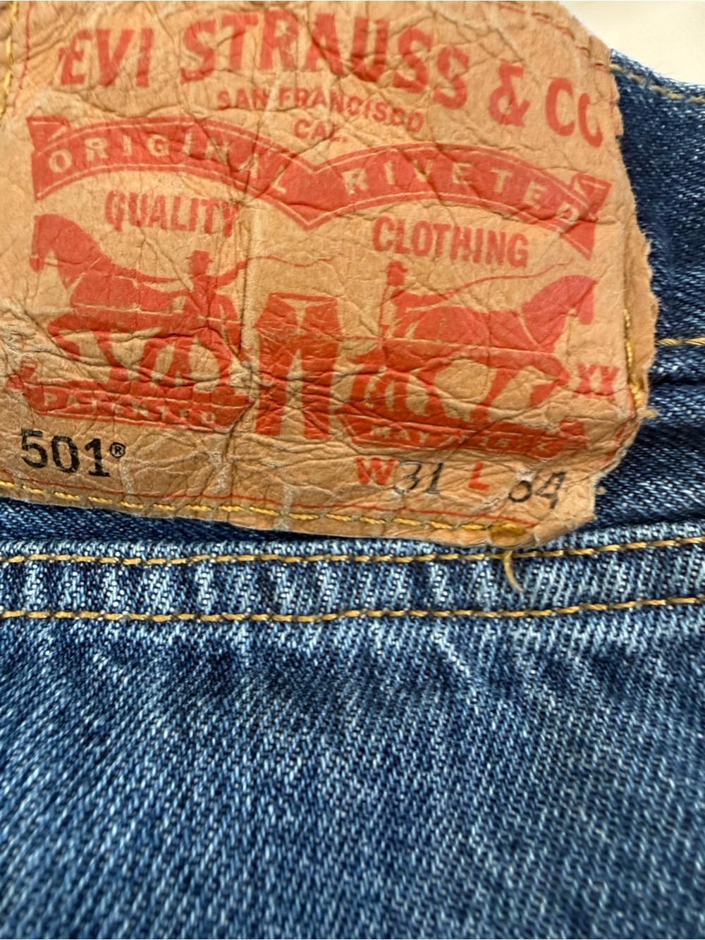 Levi's Men’s Straight Jeans in Blue Denim